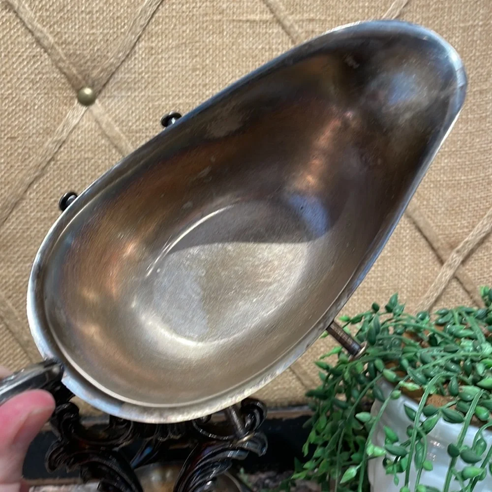 Vintage FB Rogers gravy boat w/warmer - Picture 8 of 11